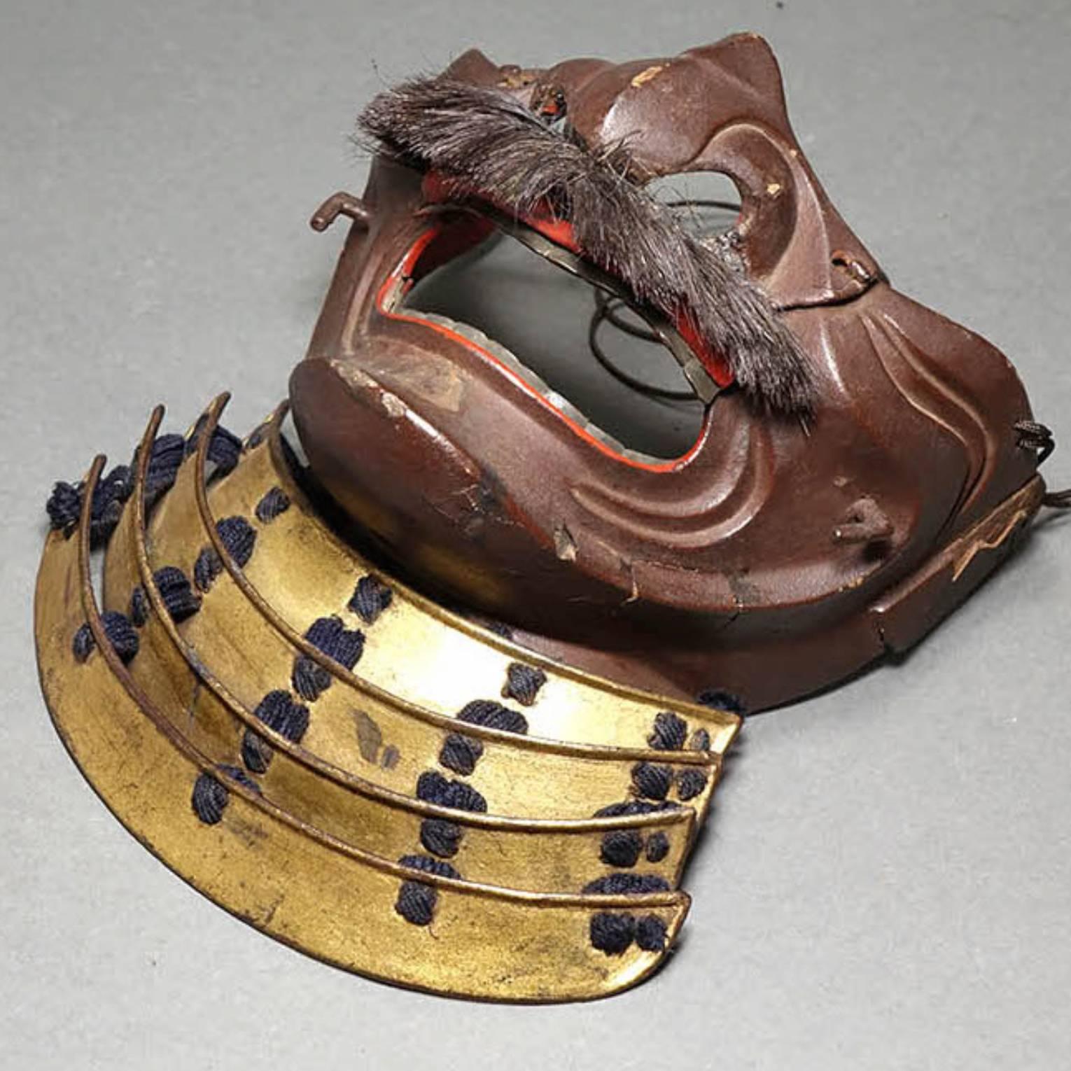 Japanese Gold Samurai Armor of a Follower of Date Masamune For Sale