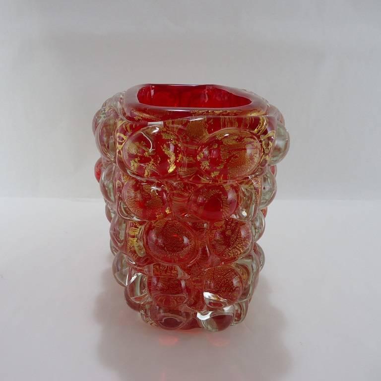 Vase in thick glass from the a 