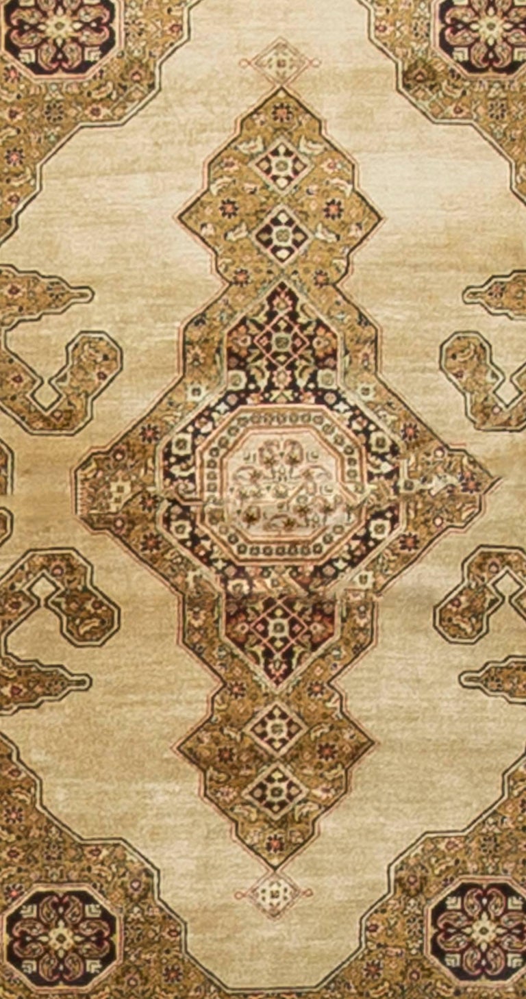 Persian Silk Qum Rug Circa 1900 For Sale at 1stdibs