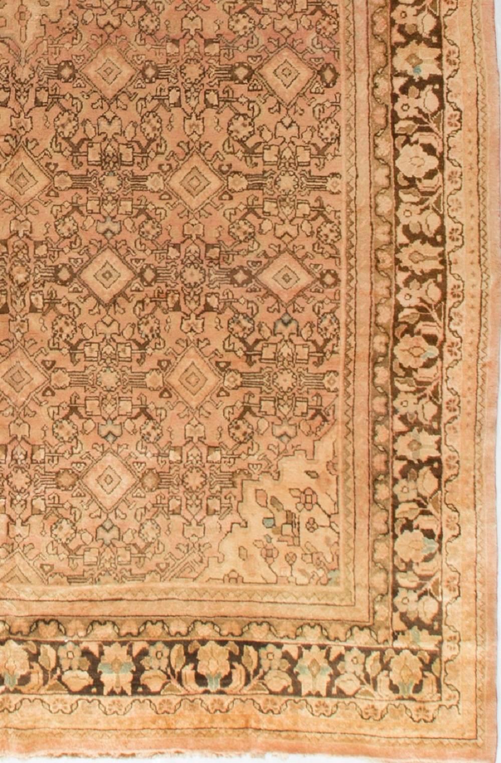 Großer großer persischer Täbriz-Teppich im Vintage-Stil, 1,82 m x 1,83 m (Persisch) im Angebot