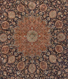 Oversize Vintage Persian Tabriz Rug 12' x 19'