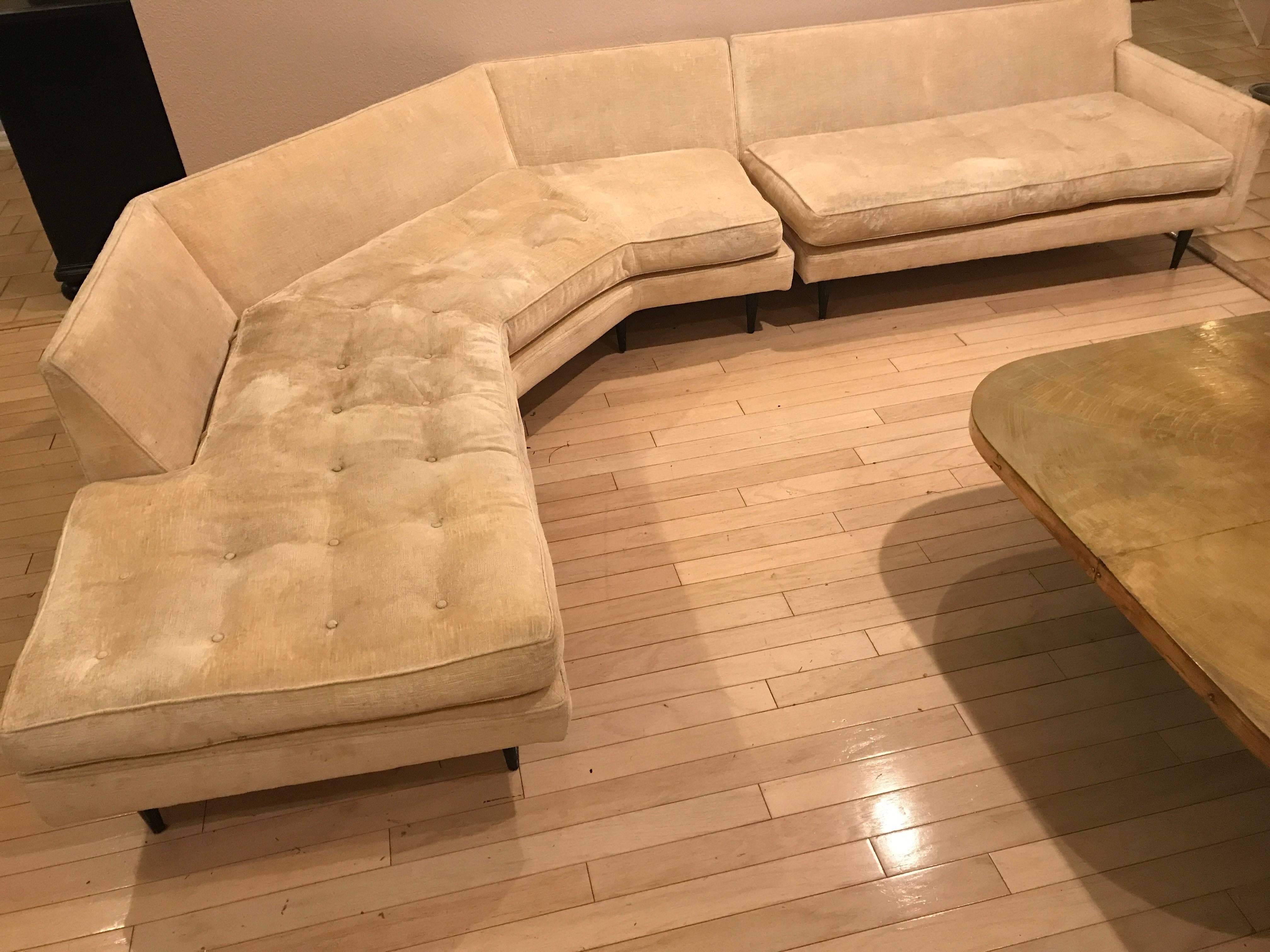 Mid-Century Modern Mid Century Sectional Sofa Attr:Wormley for Dunbar