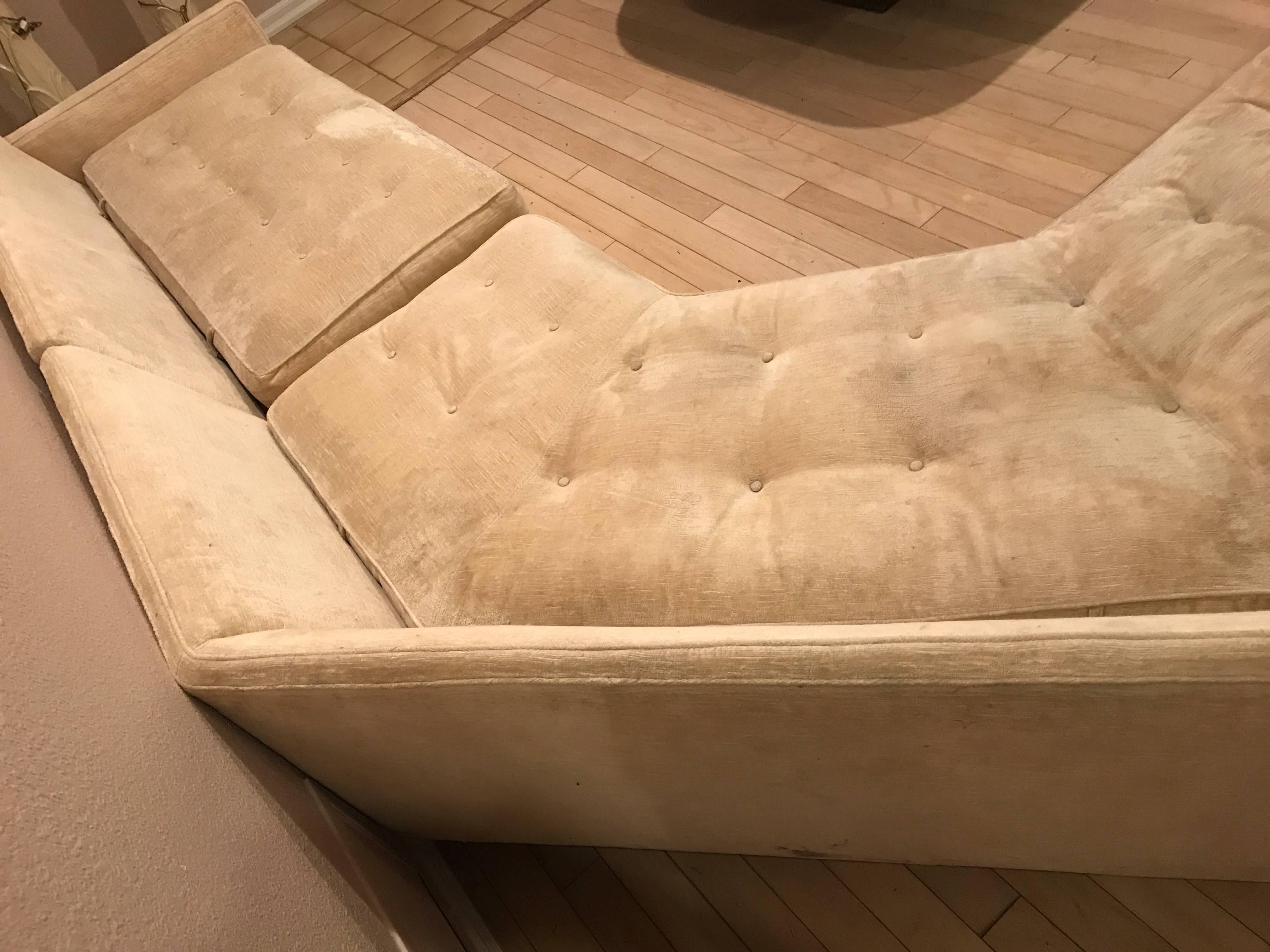 Mid Century Sectional Sofa Attr:Wormley for Dunbar In Good Condition In Sarasota, FL