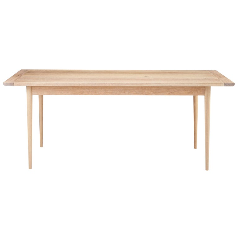 Contemporary White Oak Dining Table For Sale at 1stdibs
