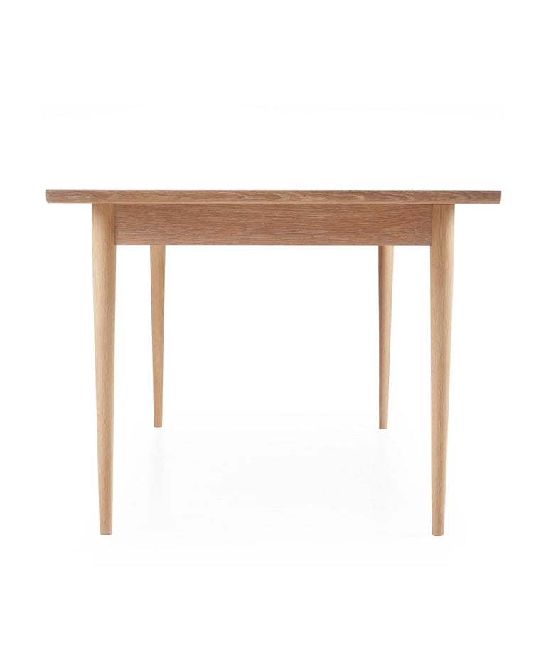 Contemporary White Oak Dining Table For Sale at 1stdibs