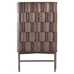 Weave 86, Cabinet from Ringvide, Oak wood smoked, Scandinavian