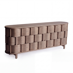 Weave double sided credenza, from Ringvide. Smoked Oak wood