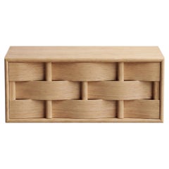 Weave bedside 60 from Ringvide, Oak Wood Natural Oil, Scandinavian