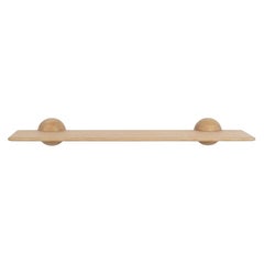 Mesa auxiliar KLOT 90, estantería de Ringvide, madera de roble aceite natural, escandinava