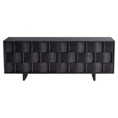 Credenza from Ringvide, Weave Frame, Birch Wood, black oil. Scandinavian