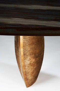 Dining Room Table Dogwood France Modern Contemporary Bronze Legs