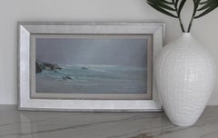 S.C. Yuan Oil Painting Pebble Beach California Coastline, circa 1964