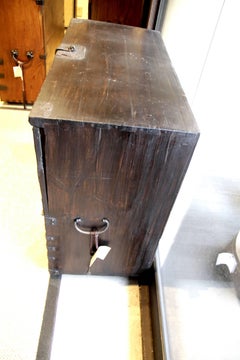 Bandaji Chest Iron Swallowtail Korea Yi Dynasty 19th Century Drawers