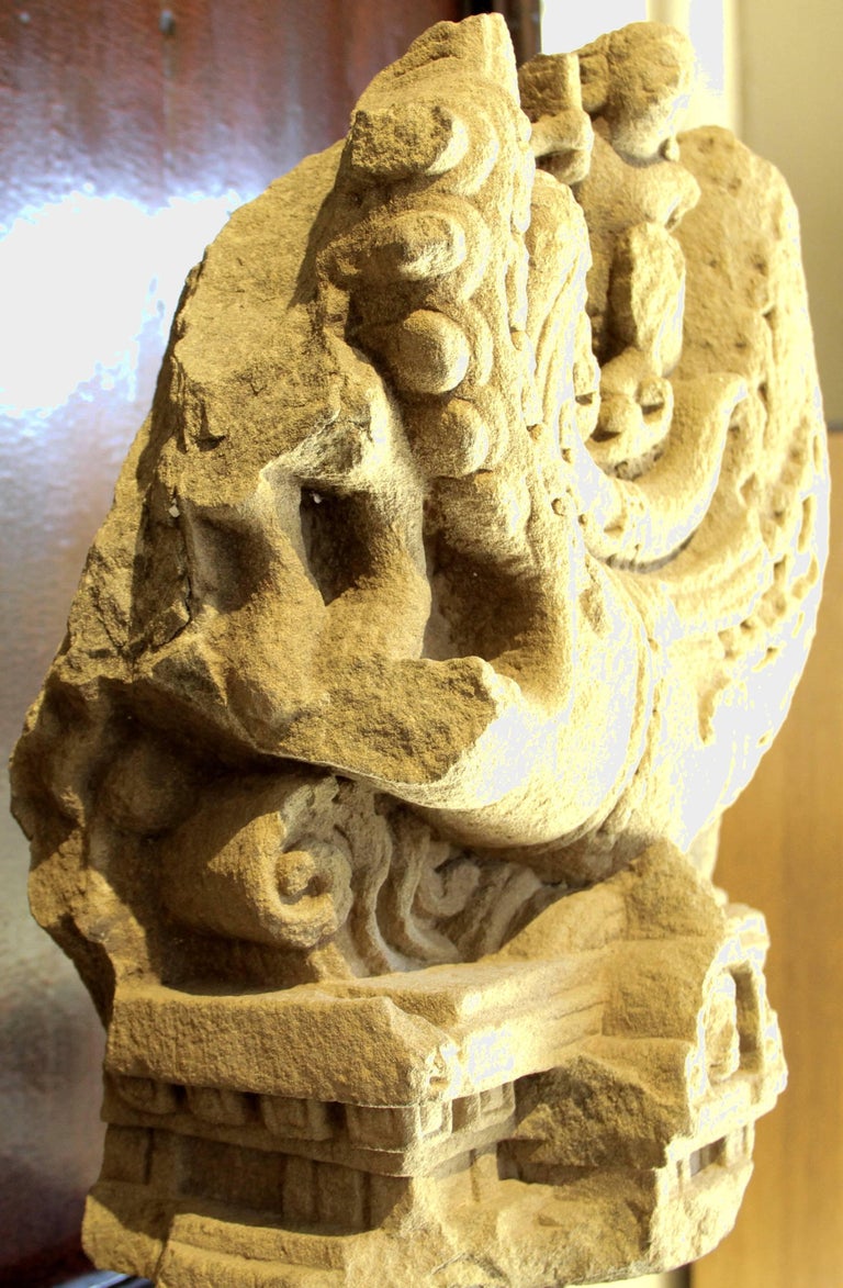 Sandstone Sculpture of Makara 11th Century Champa Vietnam For Sale at