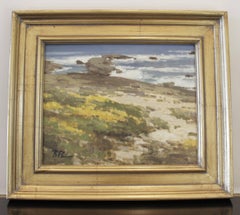 Brian Blood California Impressionist Ocean Coastal Colors Oil Painting Framed