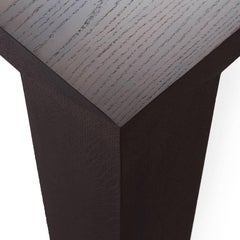 Angkor Wood Dining Table Smoked Oak and Walnut Tree Marquetry  by Olivier Dollé