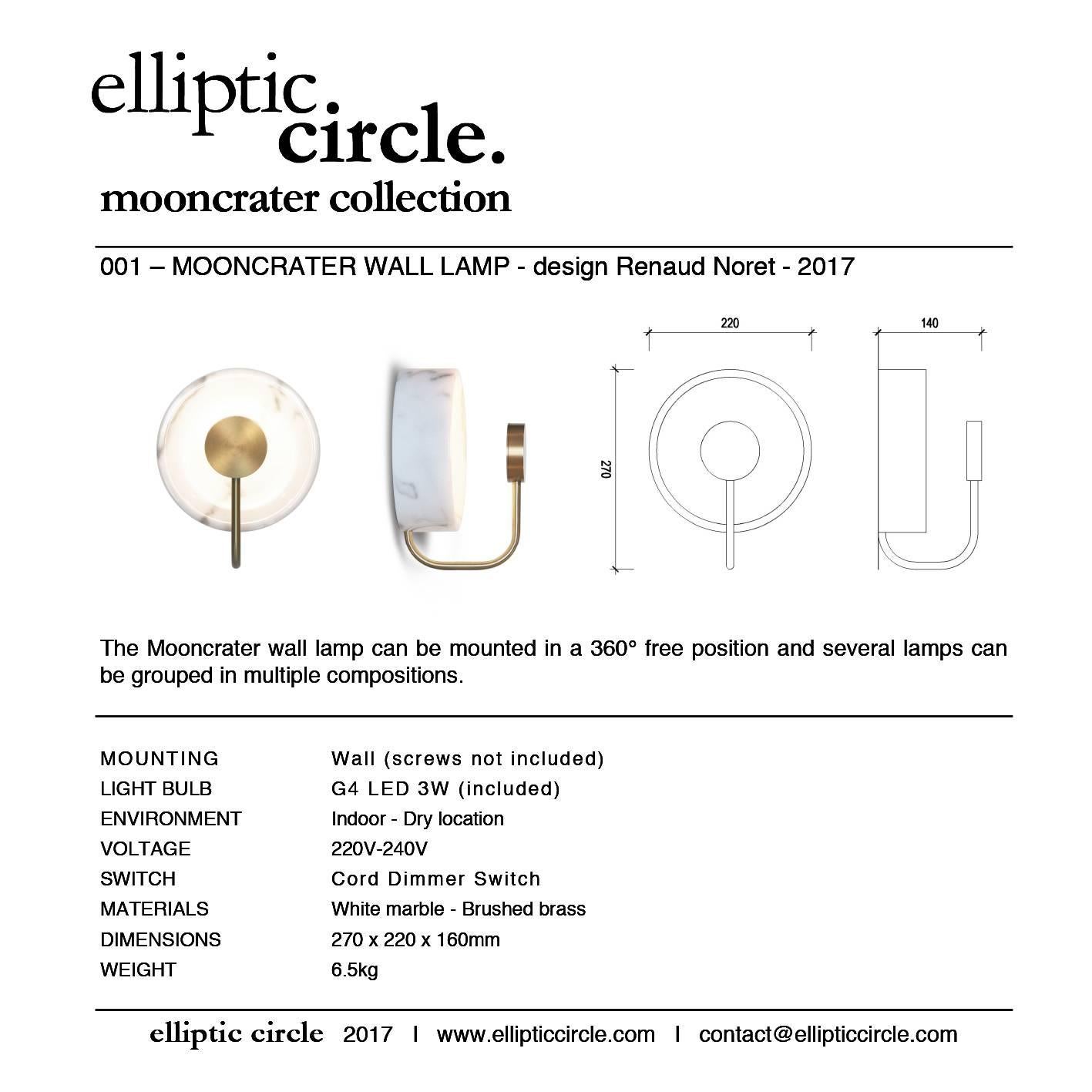 Mooncrater Wall lamp For Sale 1