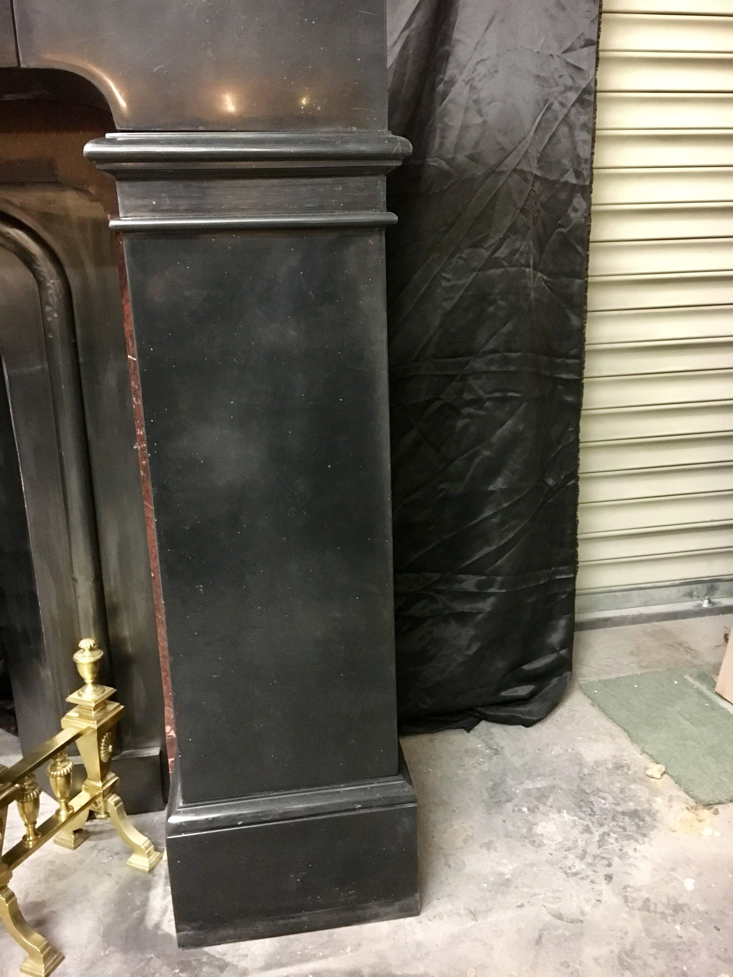 19th Century  Victorian Black Marble Fireplace Surround 3