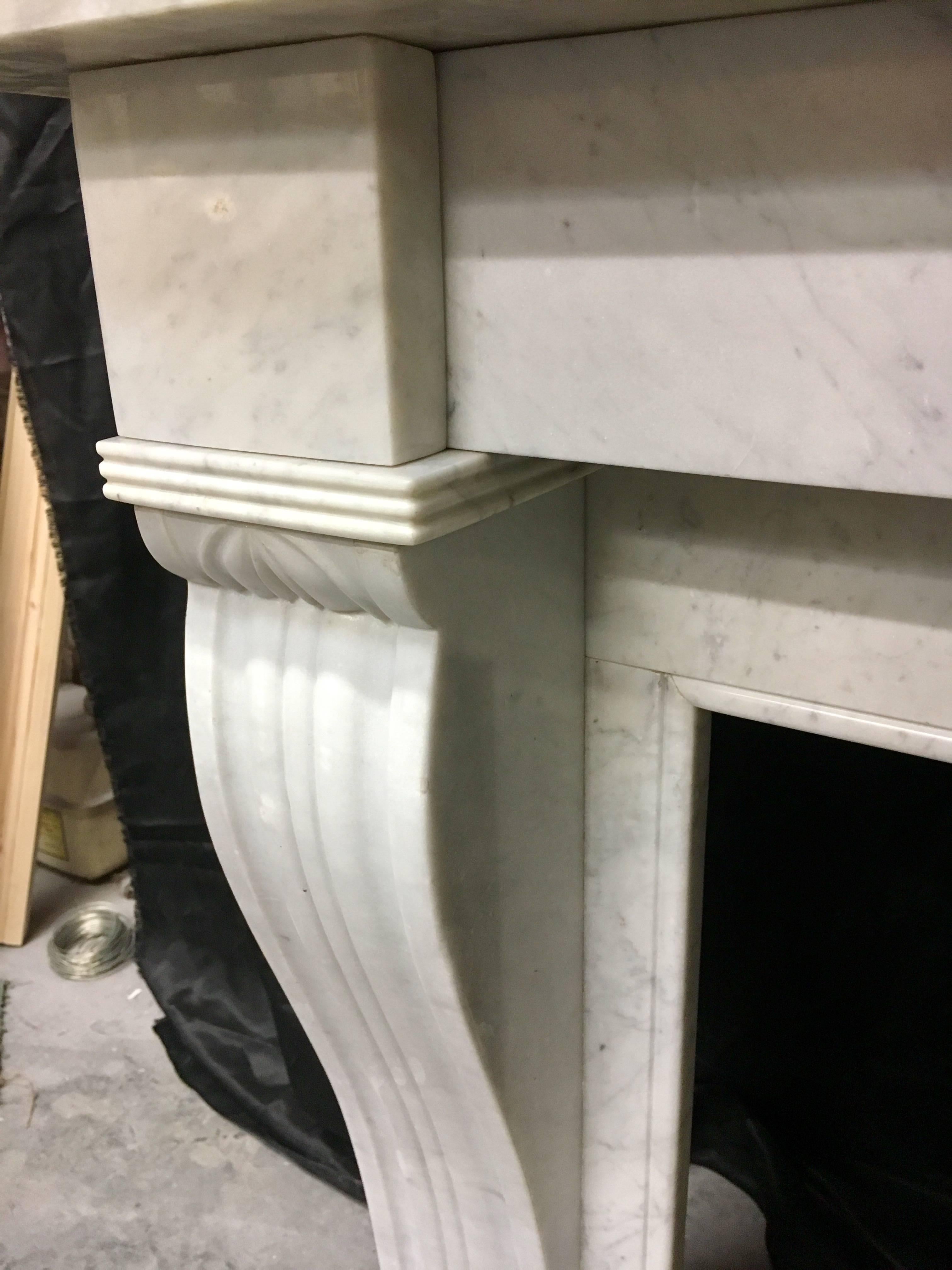 Marble Antique Victorian French Fireplace Surround