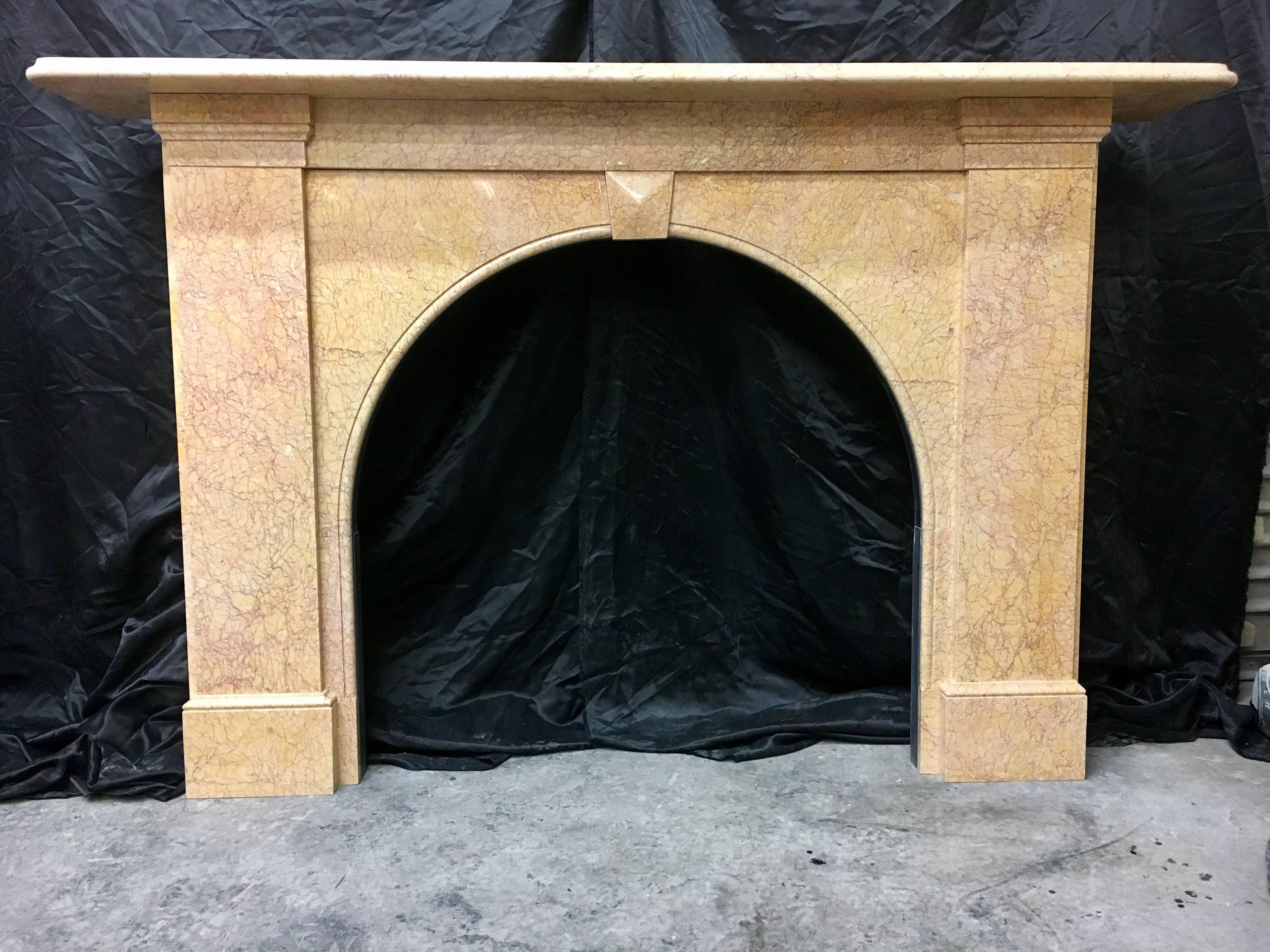 Antique Victorian Arch Fireplace Surround For Sale 3