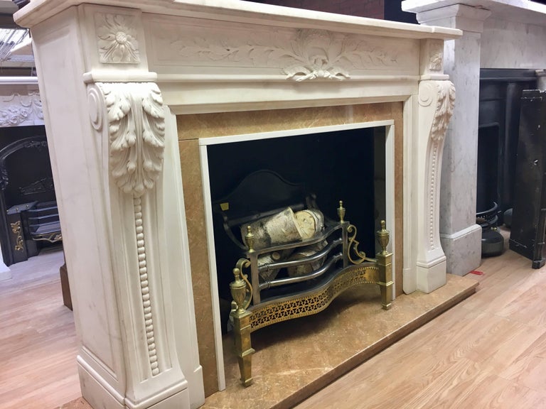 Period Statuary Marble Fireplace Surround For Sale 3