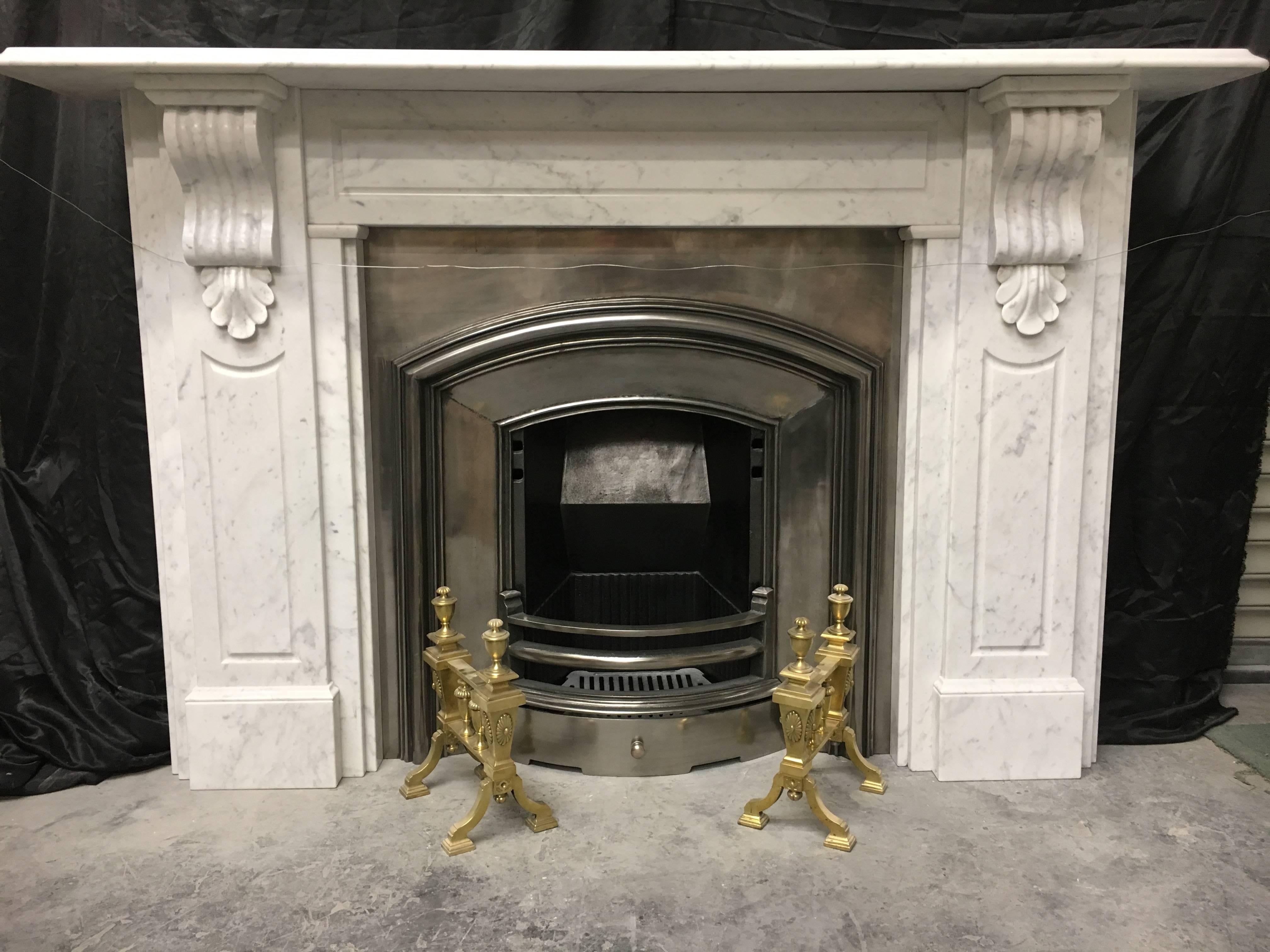 Large Period Marble Fireplace Surround 2