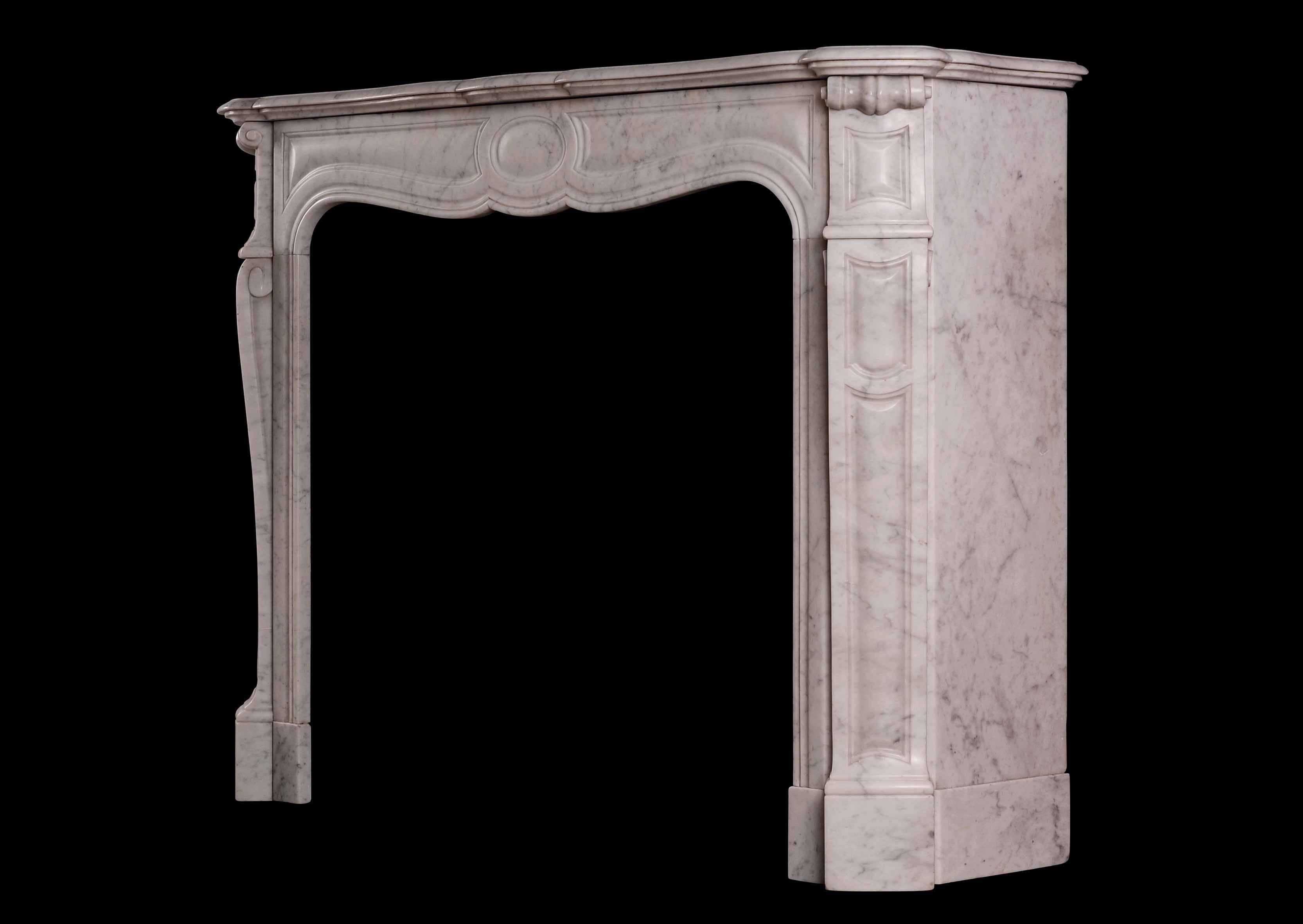 french carrara marble fireplace