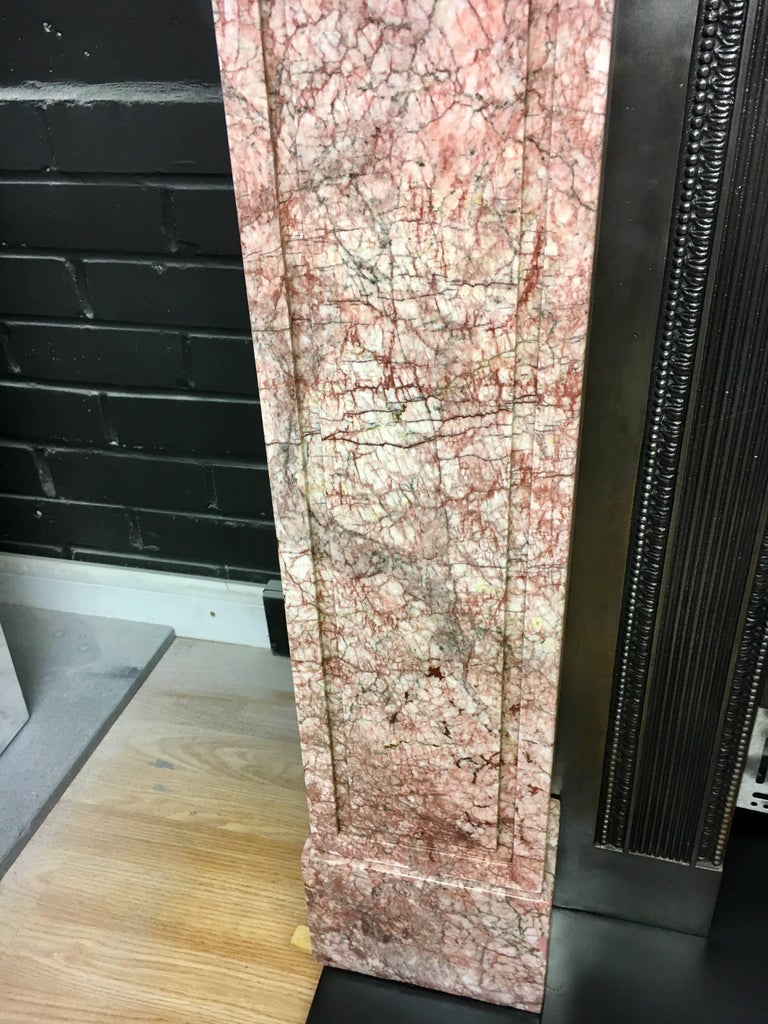 Antique French Empire 19th Century Marble Fireplace Mantel