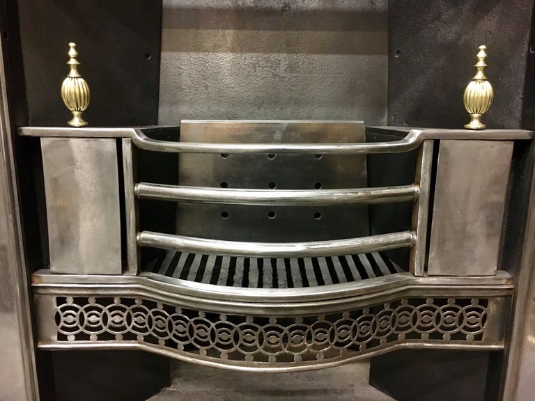 Antique Georgian Cast Iron And Brass Register Grate ...