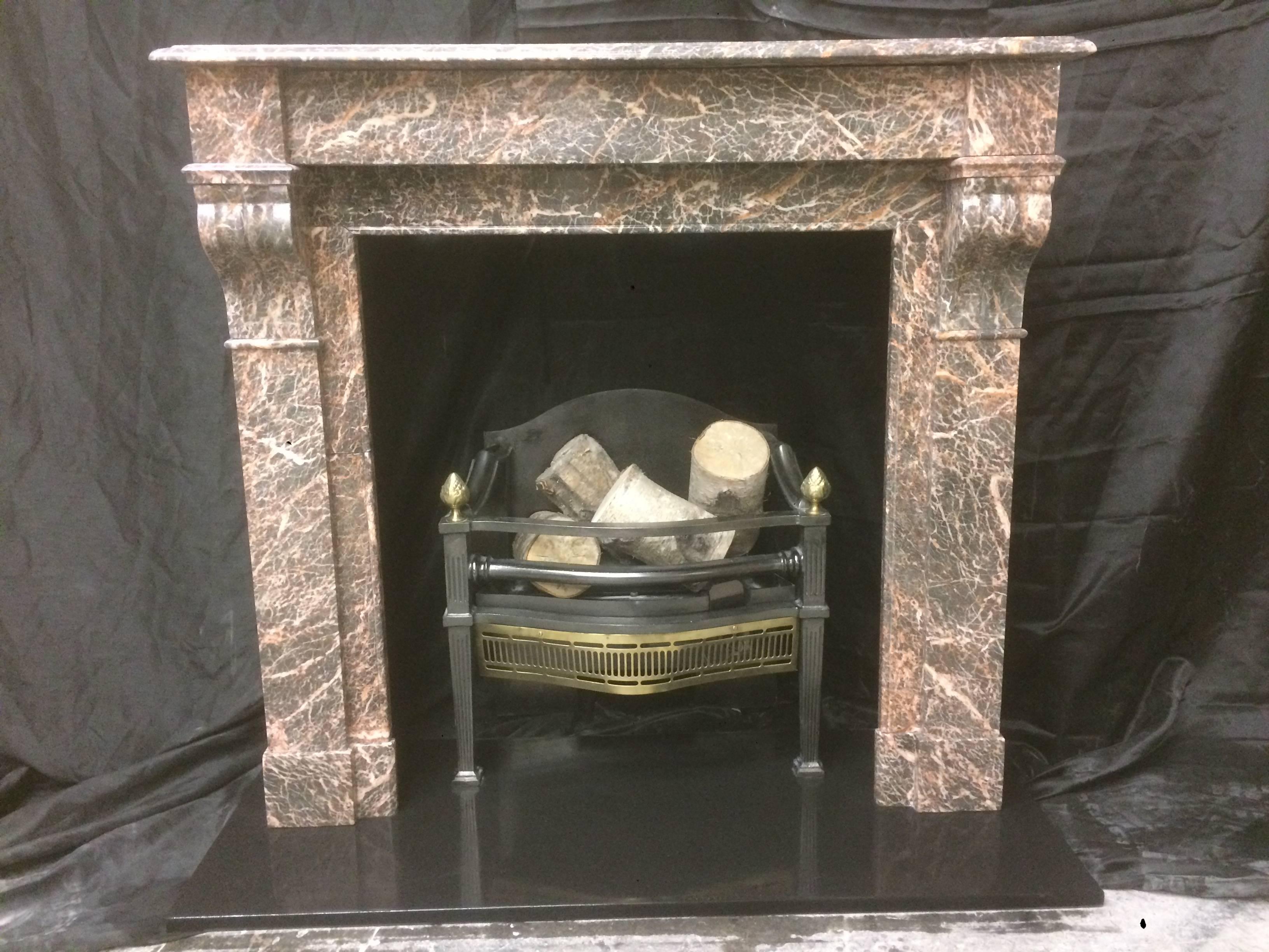 Antique Victorian French Marble Fireplace Surround For Sale 2