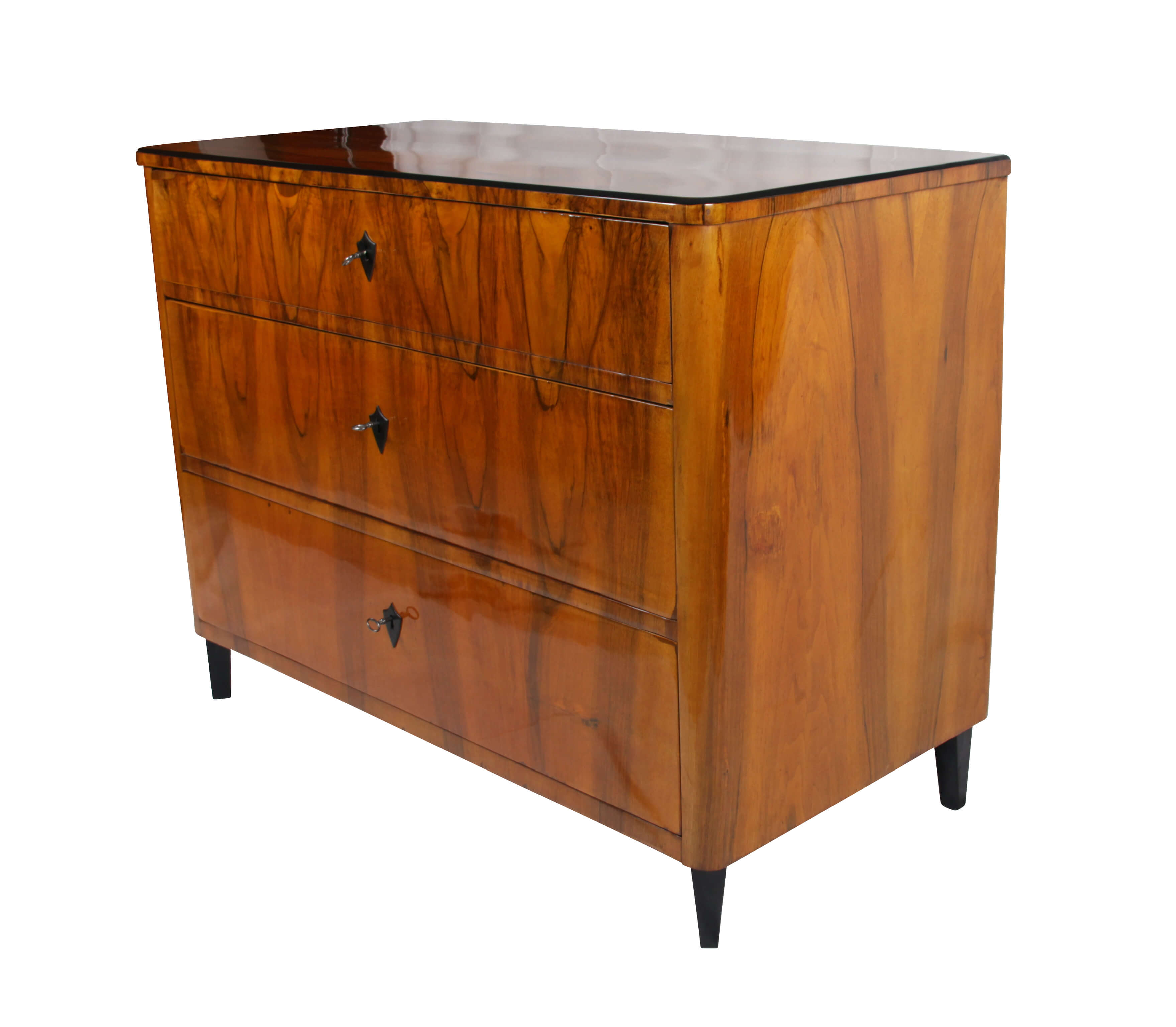 Biedermeier Commode Chest Of Drawers Walnut Veneer South Germany Circa 1830 For Sale At 1stdibs