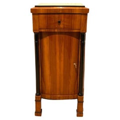 Biedermeier Nightstand, Cherry Veneer, South Germany, circa 1820