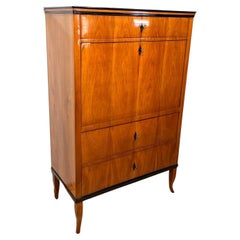 Secreter Biedermeier, Chapa de Cerezo, Caoba, Sur de Alemania circa 1820