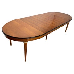 Expandable Biedermeier Dining Room Table, Cherry Wood, France circa 1900