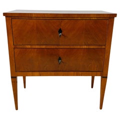 Small Biedermeier Chest of Two Drawers, Cherry Wood, South Germany circa 1820