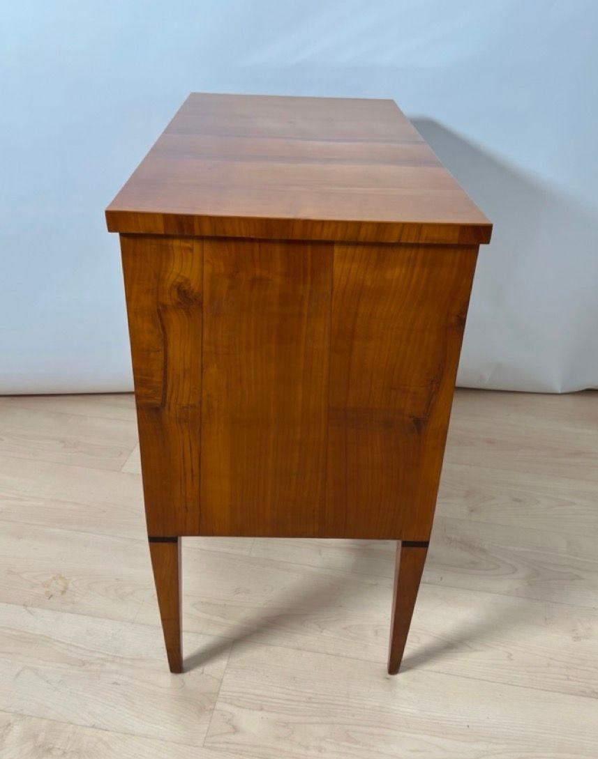Piccola cassettiera Biedermeier a due cassetti, legno di ciliegio, Germania meridionale, circa 1820 in vendita 11
