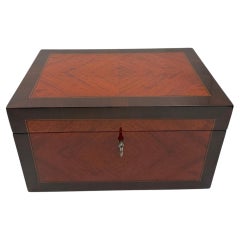 French Restauration Box, Rosewood, Maple and Ebony, circa 1840