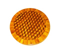 Biedermeier Side Table, Cherrywood with 3D Inlays, Germany circa 1820/25
