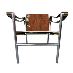 Midcentury Le Corbusier for Cassina Italian Cow-Hide Chair