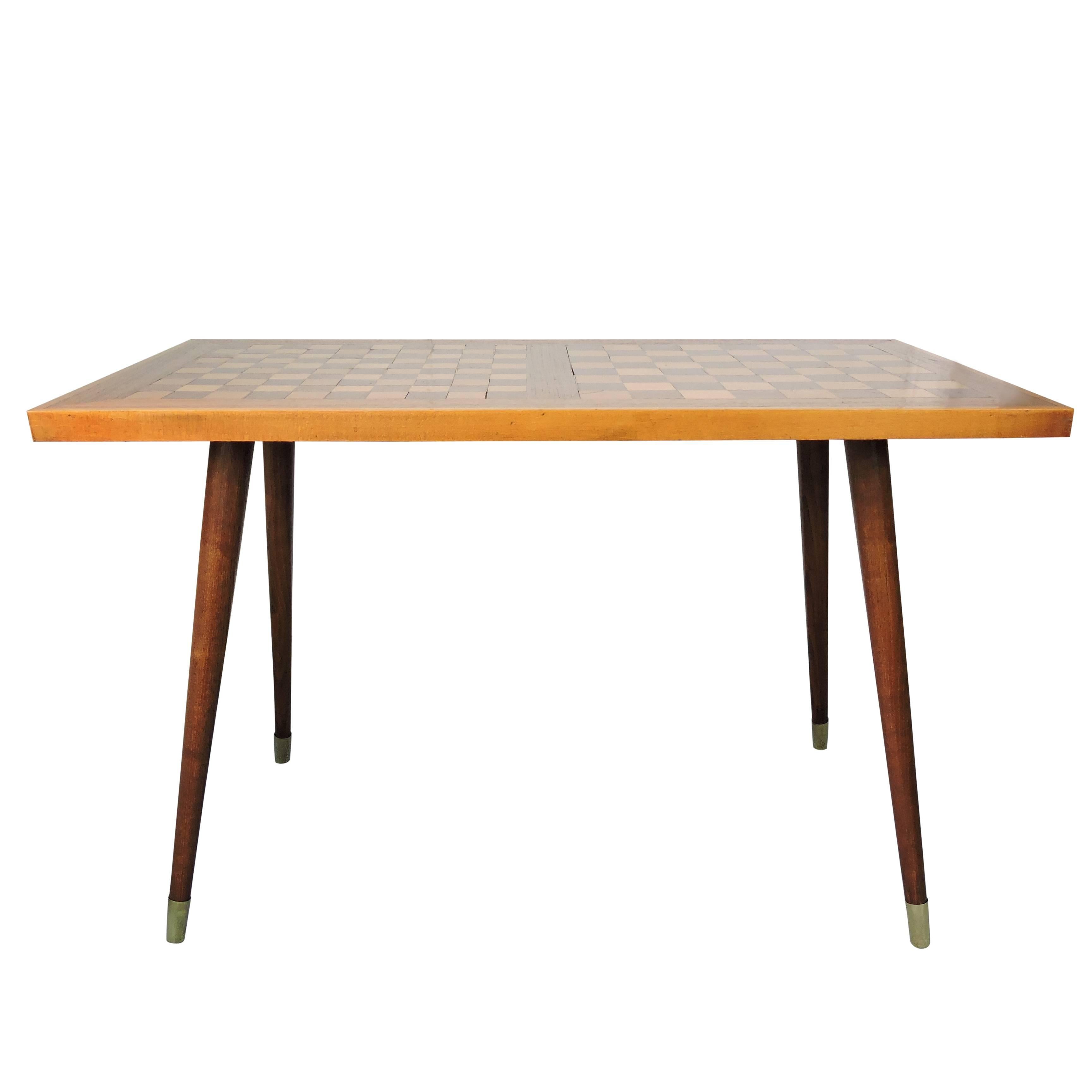 Mid-Century Chess Table, 1970s