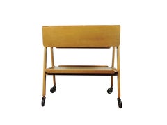 Midcentury Blonde Oak Remploy Trolley