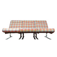 Retro Danish Three Sectional Modular Sofa