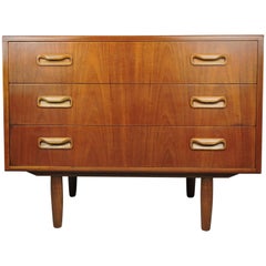 Retro Midcentury G-Plan Teak Three-Drawer Chest