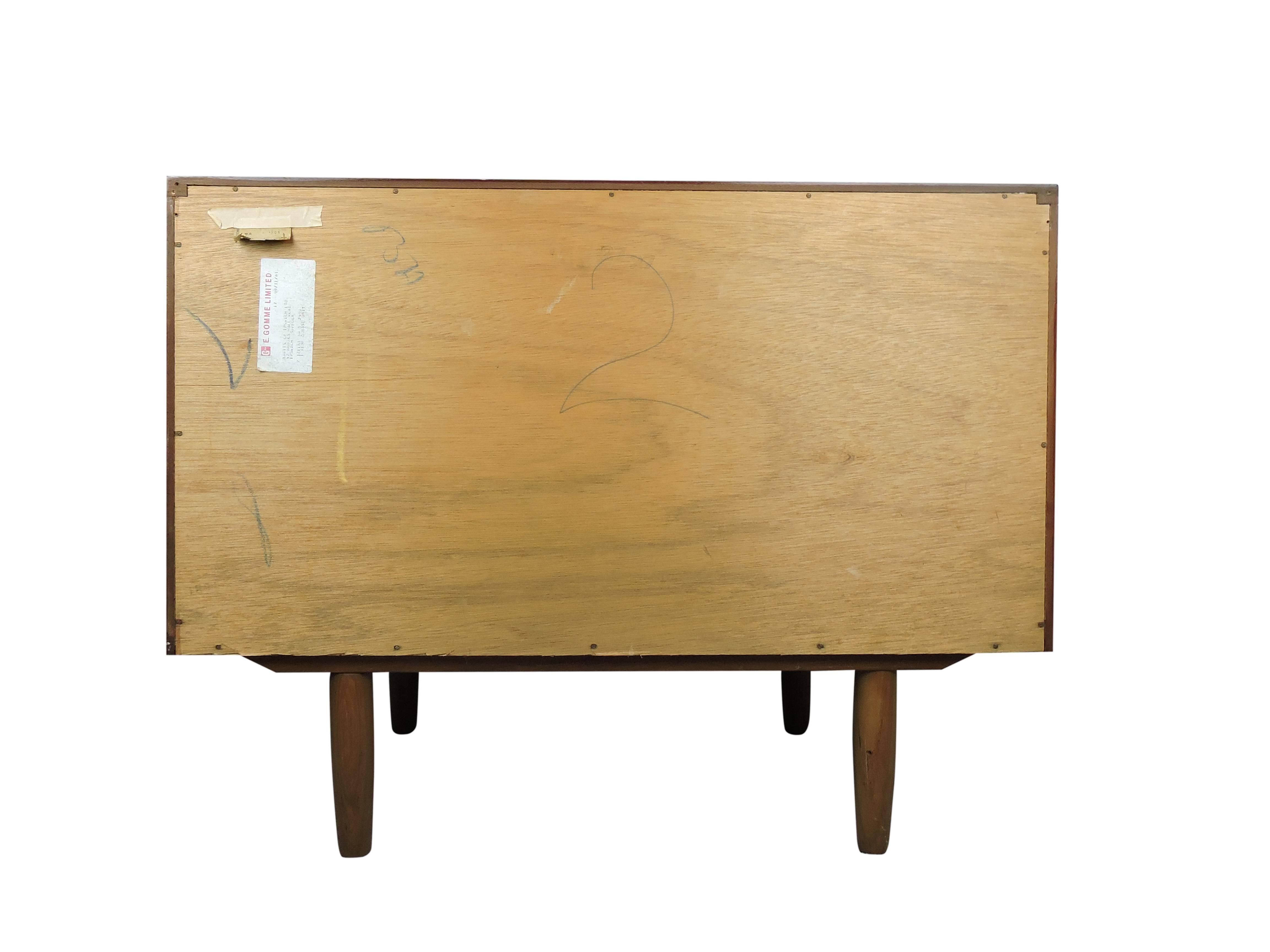 English Midcentury G-Plan Teak Three-Drawer Chest For Sale