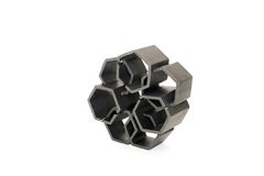 Geometric Black Ceramic Sculpture by Ben Medansky