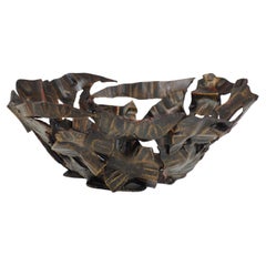 1970 Salvino Marsura style Brutalist Sculpture Irone Bowl