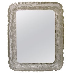 Large Kalmar Acrylic Rectangular Illuminated Wall Mirror