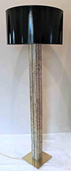 Faux Malachite Floor Lamp