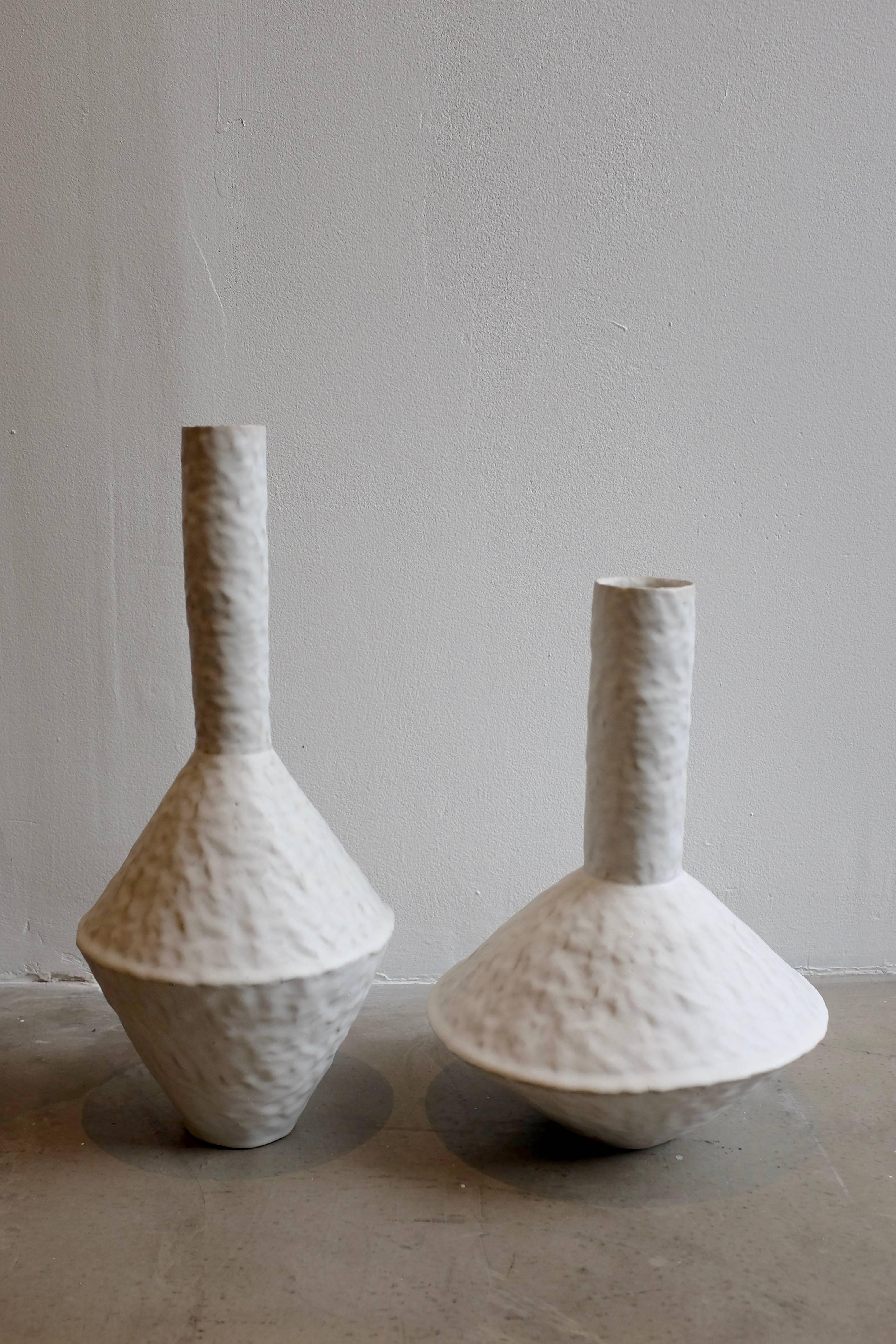 Hand-Crafted Medium Zig Zag Stoneware Vase