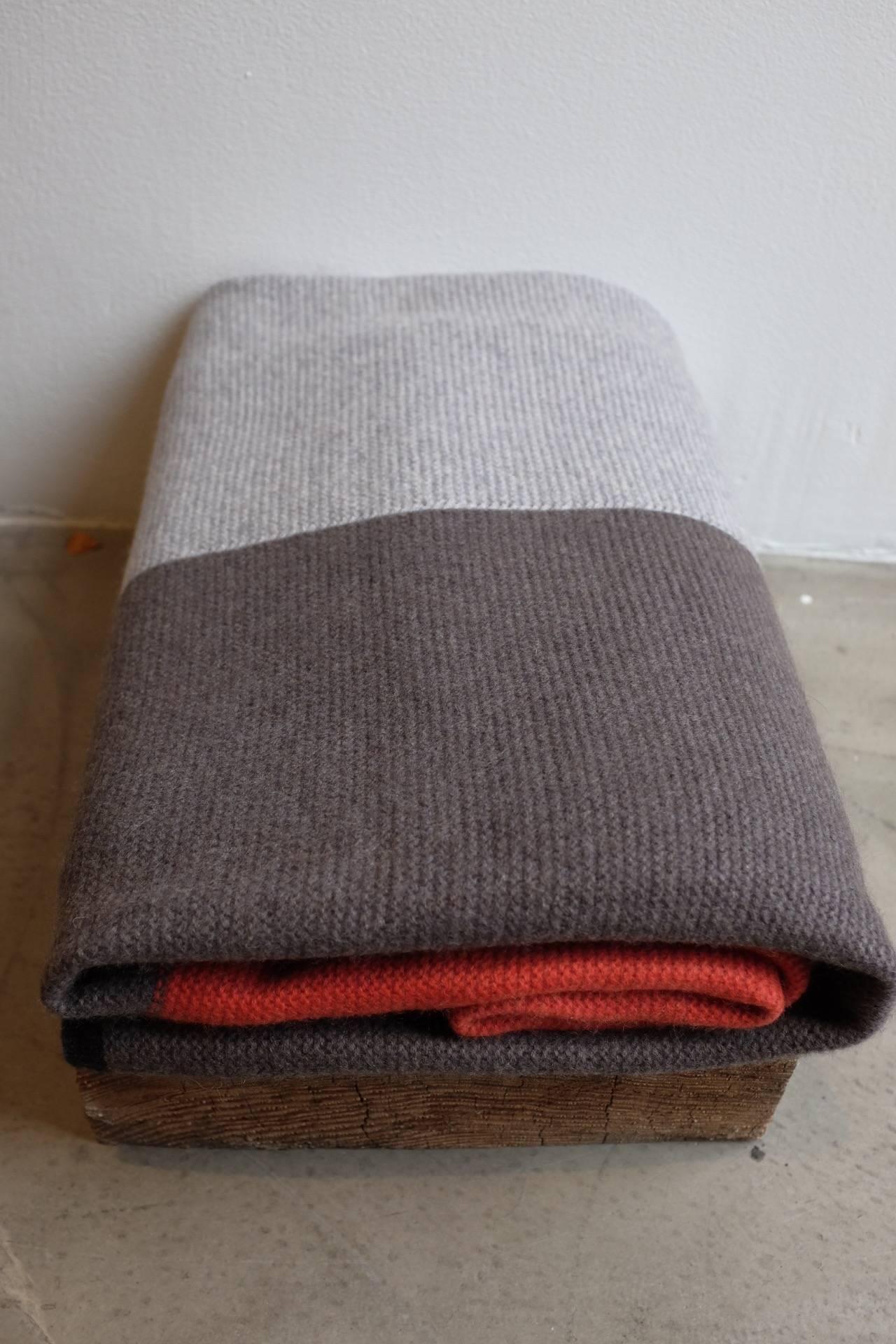 grey cashmere throw blanket